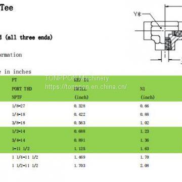 female pipe tee5605