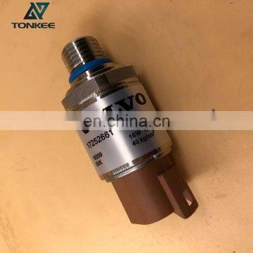 VOE17252661 17252661 Pressure Sensor EC140C EC180C EC210C EC300D EC750D EW145B Low Pressure Sensor Switch for VOLVO Excavator