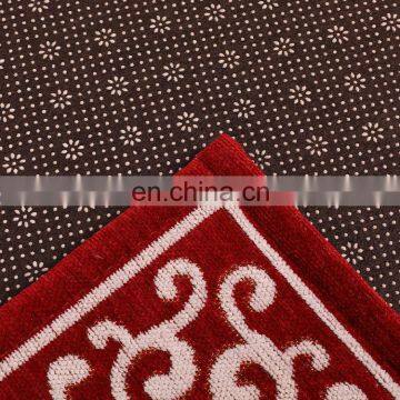 Wholesale New Design Red Jacquard so Soft Non-slip Bedroom Floor Carpet photo-2