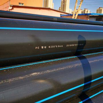 Hdpe Pn10 Pipe Impact Resistance Black Pe Pipe