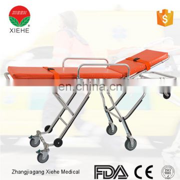 Professional Hospital equipment wheeled stretcher with wheels