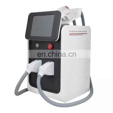 2019 new product 3 in 1IPLl ND YAG laser tattoo removal RF hair removal machine for beauty salon