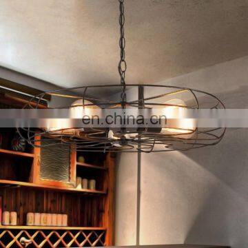 Colorful Chandelier With Ceiling Fan Crystal Pendant Lamp photo-6