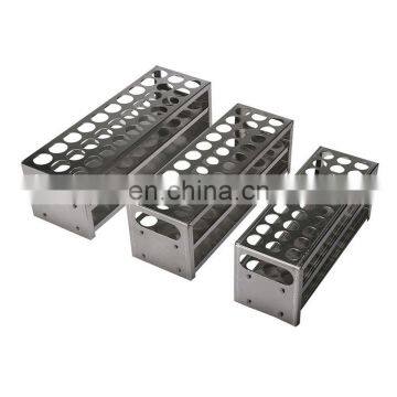Metal Aluminum Rectangle Test Tube Racks For Hospital photo-2