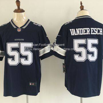 Dallas Cowboys #55 Vander Esch Blue Jersey