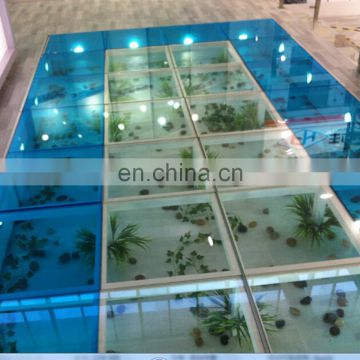 factory tempered glass floor construction for sale