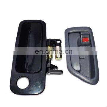 Free Shipping! Front Left FL Black Outside & Gray Inside Door Handle For Toyota Camry 97-01