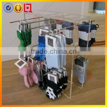 6 Hooks Metal Spinner Socks Display Stands