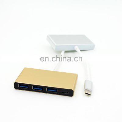 Aluminum Multiport PB USB 3.0 Hub Sabrent 4-Ports Speed 5Gbps Usb 3.0 Hub Type c Adapter for PC Laptop With On/off Switch photo-2