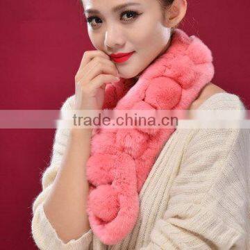 fashion rabbit fur scarf/scarf winter 2015