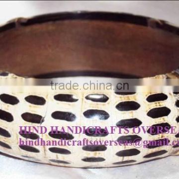 2015 Designer Wholesale Rice Pattern Horn Bangle For Women 10469