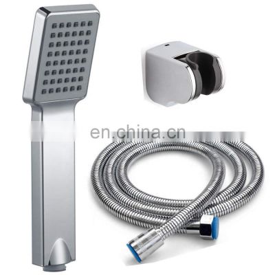 Silver Bathroom ABS Head Hand Shower Set