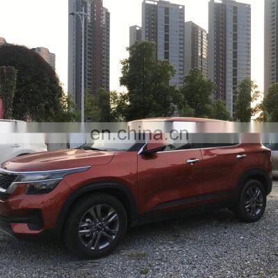 Chrome Door Visor Side Window Deflector Shade Sun Rain Shield Silver Strips Guard for Kia Kx3 photo-2