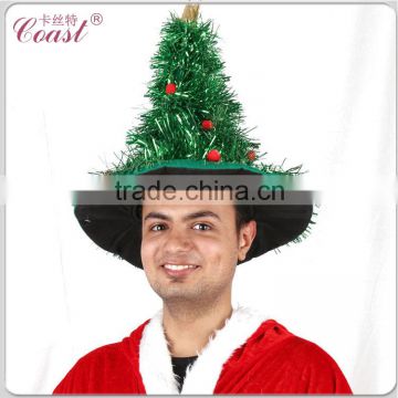 funny unique design with tinsel christmas tree hat