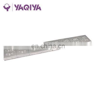 Sticker wheel balancing weight with strong adhesive tape square type