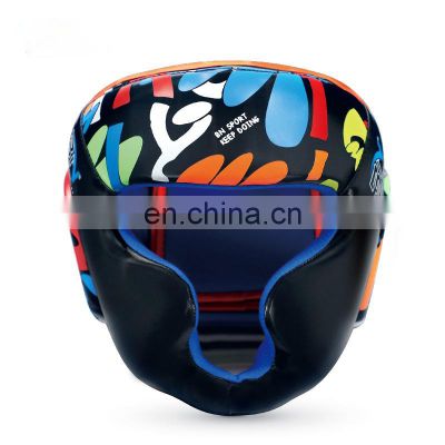 New Free Size Muay Thai Boxing Taekwondo MMA Helmet Head Protector Karate Sparring Kickboxing Protective Headgear