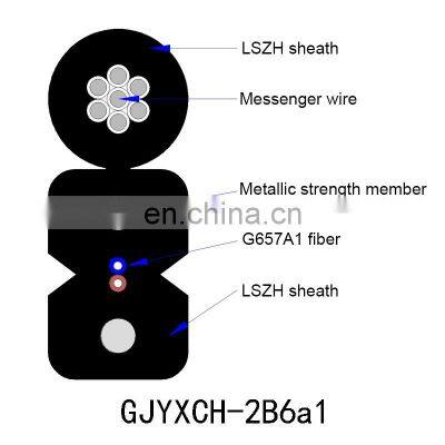 Manufacturers Optic Cabl 4core Cheap Ftth Drop Cable1 2 Core Cables Outdoor Fiber Optic photo-2
