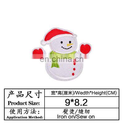 Kids Christmas Snowman Christmas Tree Old Man Custom Iron On Patches Embroidery photo-3