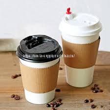 Custom printing paper to go cup sleeves corrugated cardboard china cup sleeves