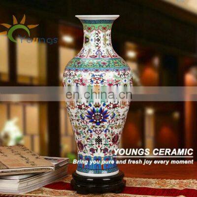 Exquisite Jingdezhen Antique Style Ceramic Porcelain Vases For Decoration