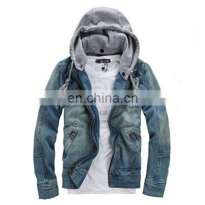 wholesale plain denim jacket heavy cotton denim mens motorcycle jacket custom denim jacket men