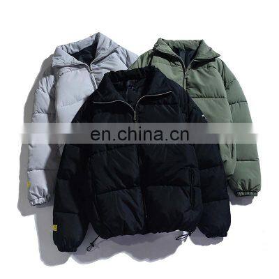 2021 new winter men's warm and thick cotton clothes casual short padded jacket stand-collar bread jacket