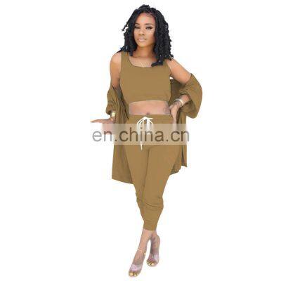Customized Brand Fashion Spring and Autumn Fashion Long-sleeved 3-piece Leisure Sports Jogging Suit photo-3