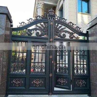 High Quality Design for Main Gate Fencing Trellis Gates Double Door Steel Entrance Gates