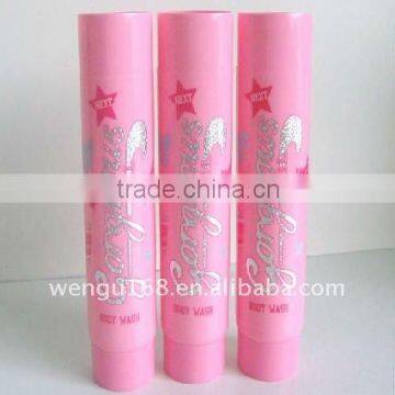 30mm pink red face cream soft plastic packaging tube with screw cap