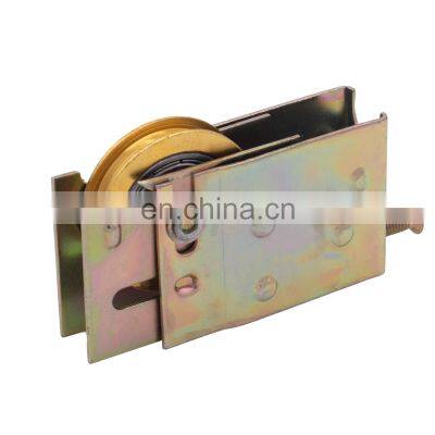 Adjustable bearing heavy duty slide sliding aluminium window door wheel rollers with GP color