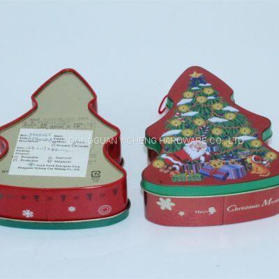 Christmas Tree Tin Box Chocolate Candy Gift Packaging Tin Box photo-3