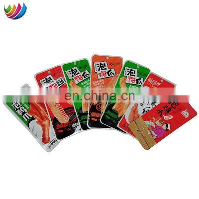 Custom Printed Transparent Nylon Laminated Pe High Temperature Cooking Aluminum Foil Vacuum Retort Pouch For Chicken Feet Food