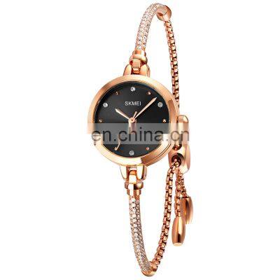 New Arrival Luxury Brand Skmei 1805 Stainless Steel Female Bracelet Wristwatch Wholesale Good Quality Women Quartz Watch