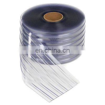 High quality Super Clear ribbed PVC curtain strips roll for door