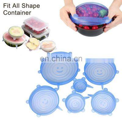 Wholesale Home and Kitchen 6 Pack Reusable Flexible Silicone Stretch Lids photo-3