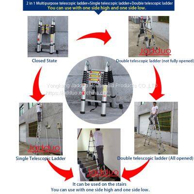 2 IN 1 Multipurpose Telescopic Ladder photo-4