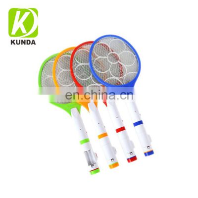 Flashlight Electric Fly  Mosquitoes Swatter Insect killer Racket With Led Light with Batteries