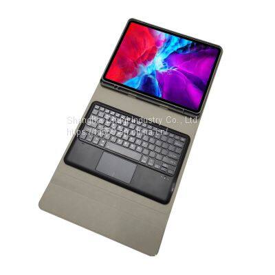 Apple IPad12.9.7 Inch Protective Case Bluetooth Keyboard 2017 Wonderful Touch Colorful Backlit Leather Pen Holder