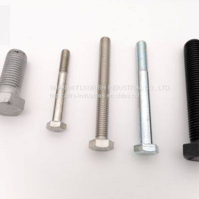 Carbon Steel DIN933 M2 Hex Head Cap Screw HDG Surface