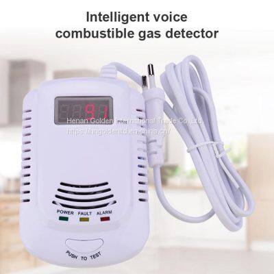 OEM Residential Methane Gas Leak Detector With Display And Backup Battery