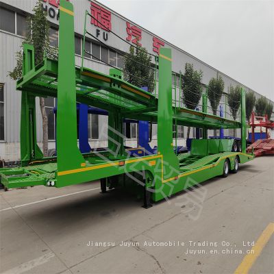 Export of Russian heavy-duty truck logistics semi-trailer to Russian vehicle transportation semi-trailer