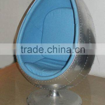 Replica Wholesale Fiberglass Blue Color Cashmere Eero Aarnio Oval Ball Chair/space Chair/bubble Chair photo-2