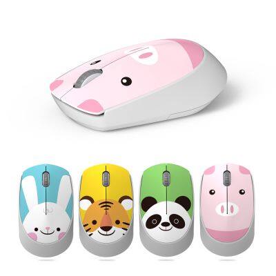 2023 Office Product FV-T100 Animal Cartoon Wireless Mouse Silent Charging Portable Hyperspeed Mouse photo-6
