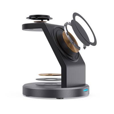 Trending Products 2023 New Arrivals 15W Quick Chargers 3 In 1 Wireless Charger For Iphone 15 Watch Earphone photo-5