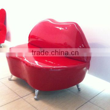 Replica high quality Pu leather red color sexy italian classic glossy lips sofa,nova lips sofa