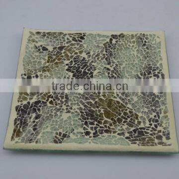 mosaic candle tray