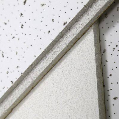 Factory Supply Rock Wool Fibre Board Acoustical Mineral Fiber Ceiling Board Mineral Acoustic Ceiling