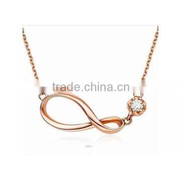 2016 new diamond infinity pendant necklace fashion jewelry necklaces for women