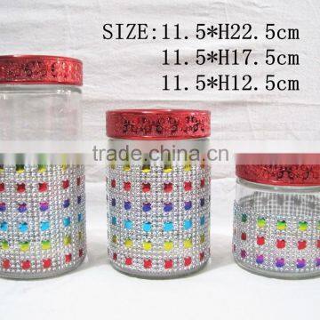 Apple type food cans/glass storage tank