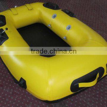 Marine boat river raft inflatable single fishing boat folding PVC Hypalon material 0.9MM or 1.2MM thickness